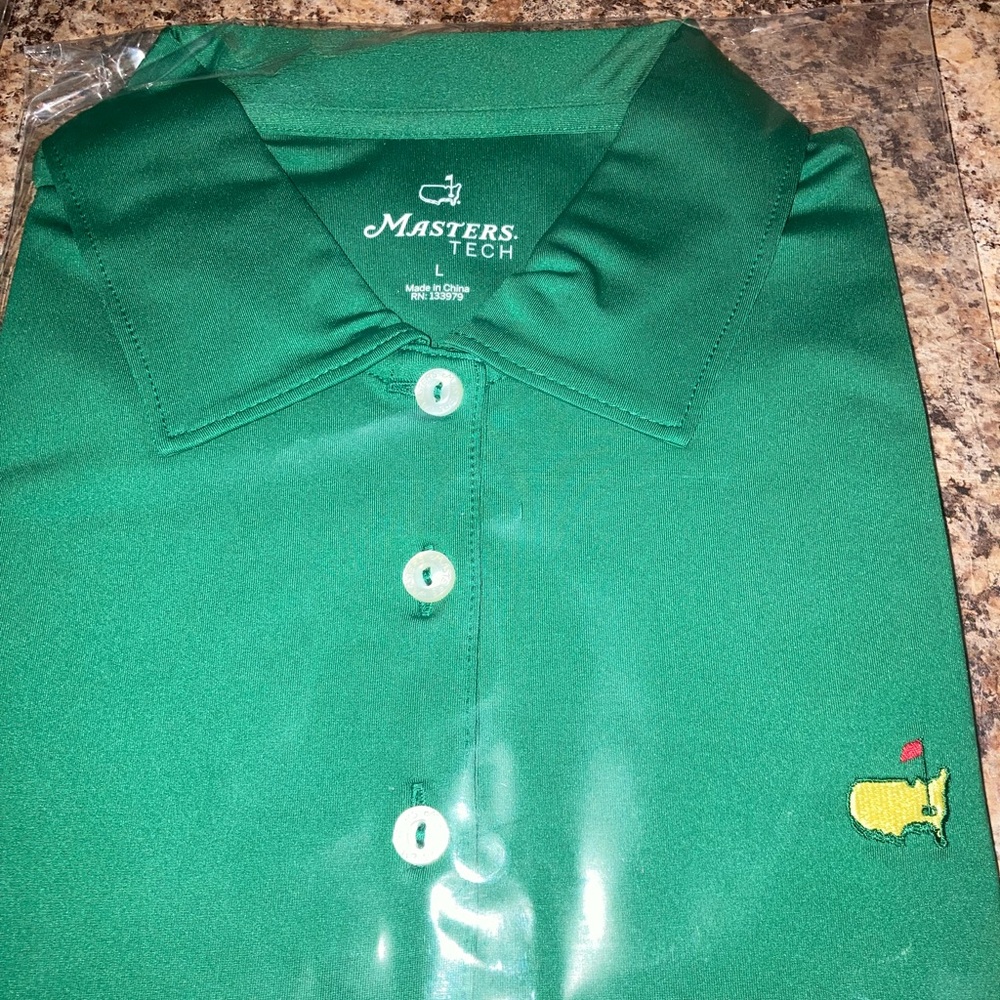 Masters Tech Green Polo Shirt